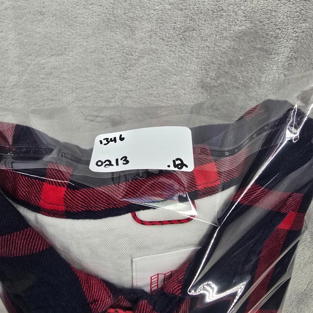 Topo‎ Designs Mens Large Flannel Shirt Navy Red Plaid Organic Cotton Long Sleeve - Picture 9 of 9